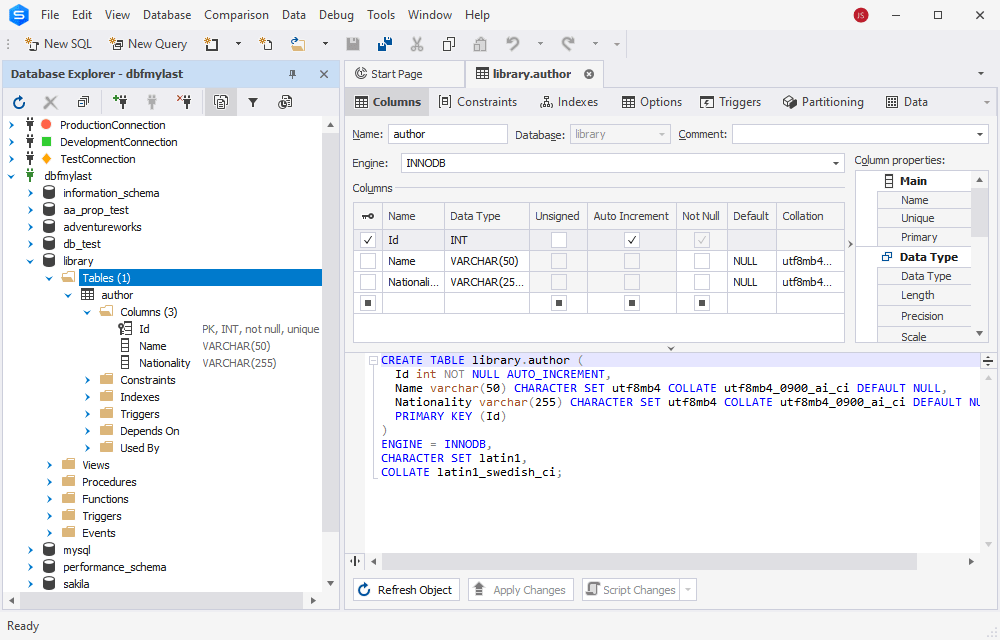 MySQL Sample Database Studio Tutorial