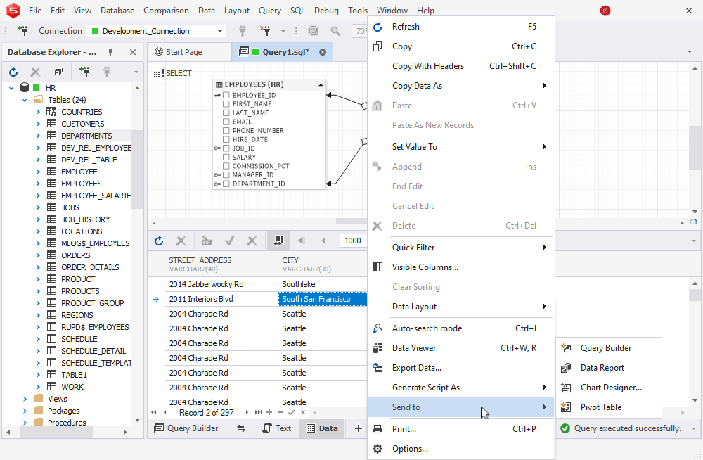 Oracle SQL Query Builder build SQL queries visually