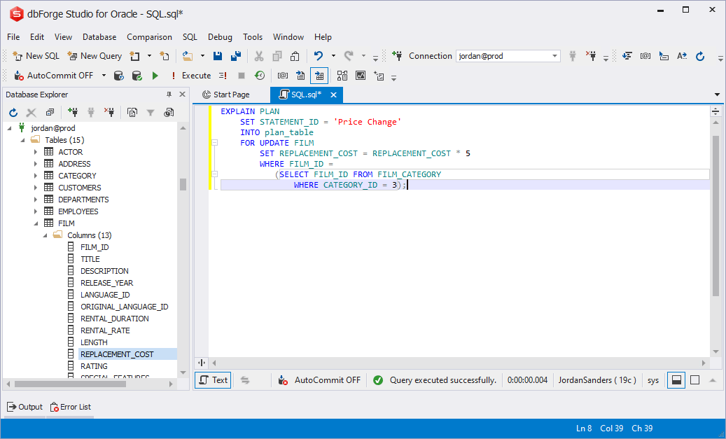 Understanding Explain Plan in Oracle Reading with Example