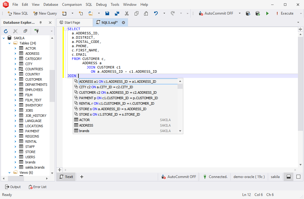 Oracle Management GUI and IDE Tools for Windows, macOS, and Linux