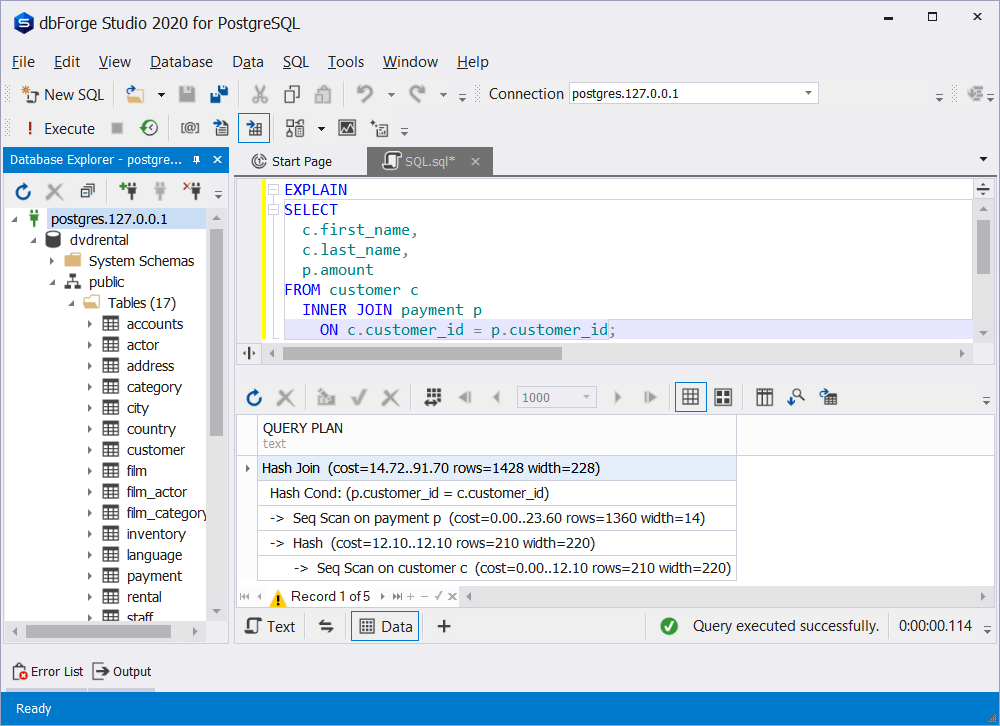 Understanding PostgreSQL Explain