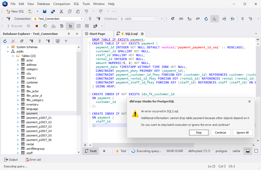 PostgreSQL Document Tool
