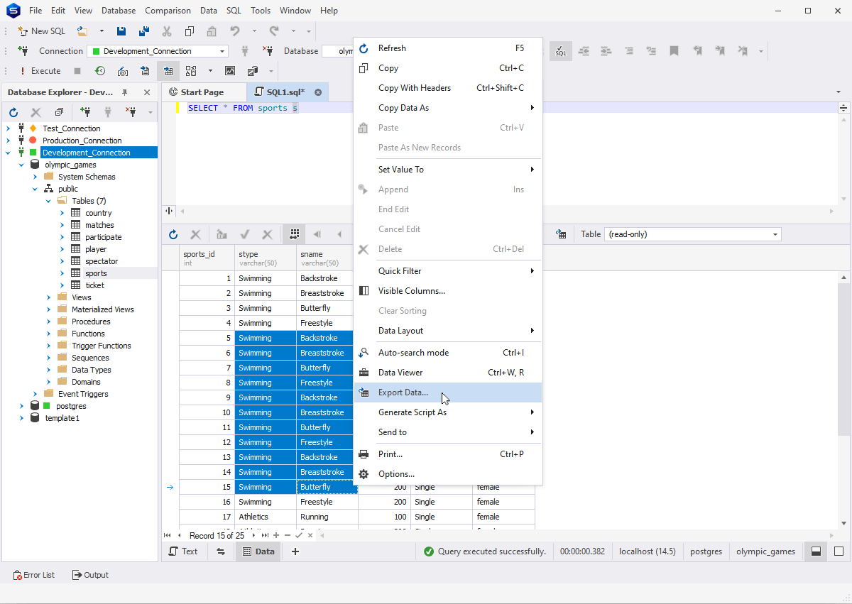 Import and Export Data in PostgreSQL Database