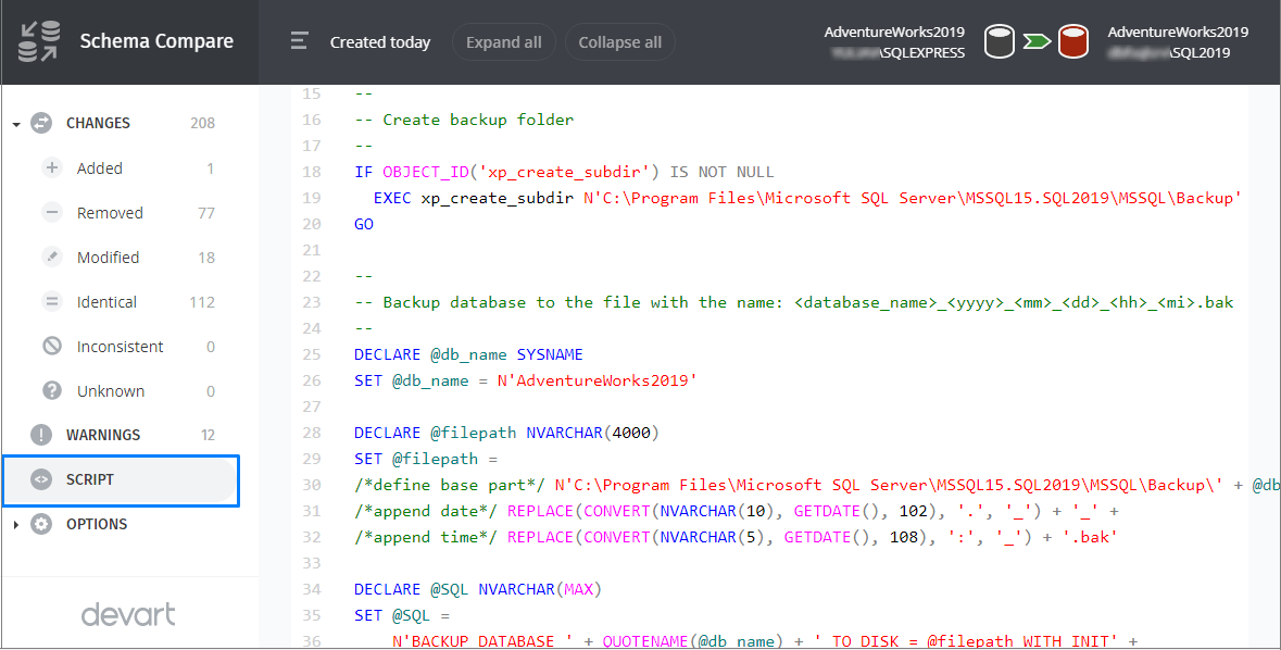 Interactive HTML Diff Reports