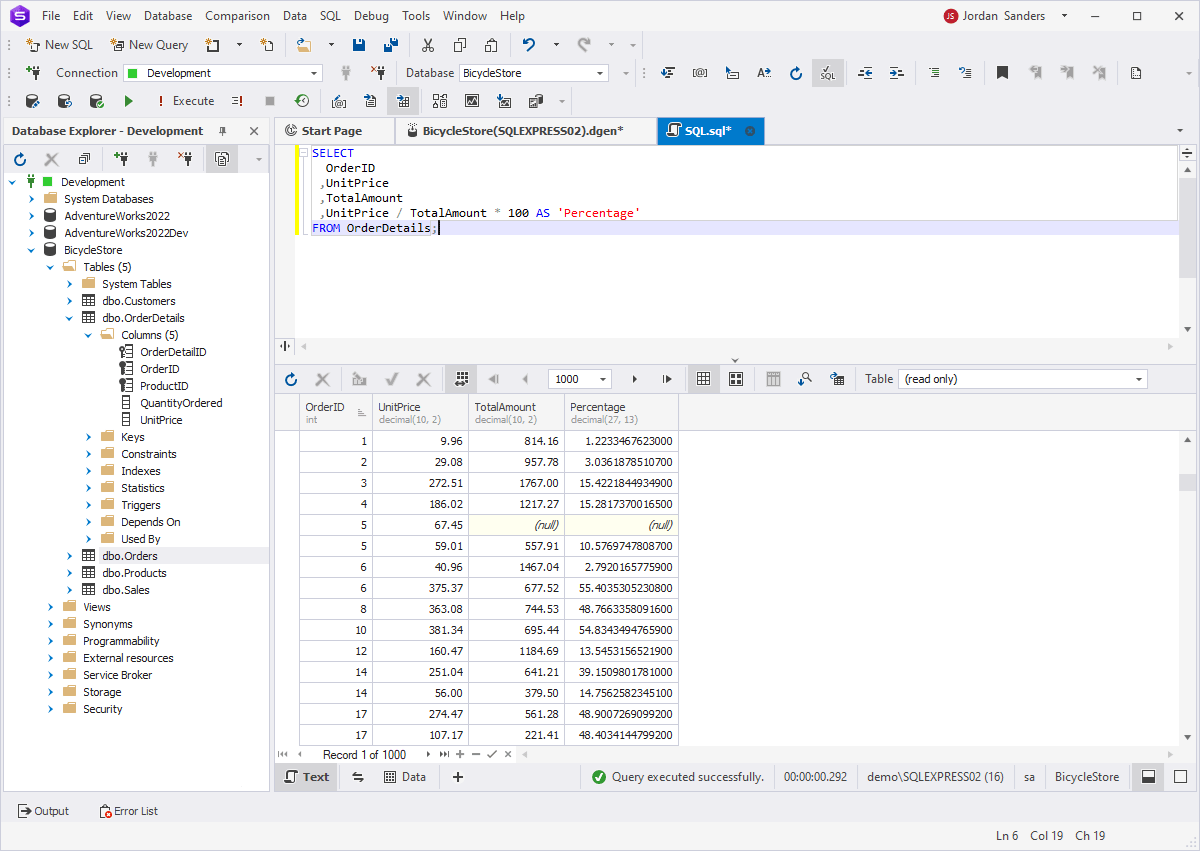 Percentage Calculations in SQL Server Basics with Examples