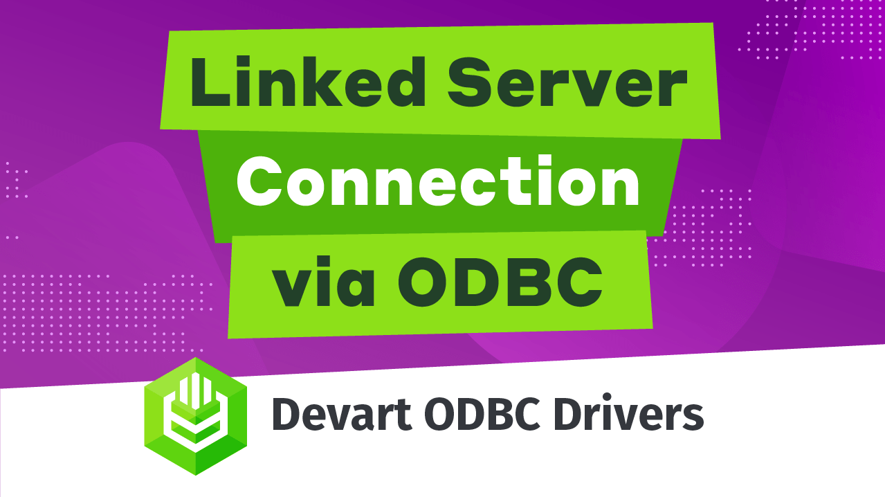 Using ODBC Drivers with SQL Server Management Studio