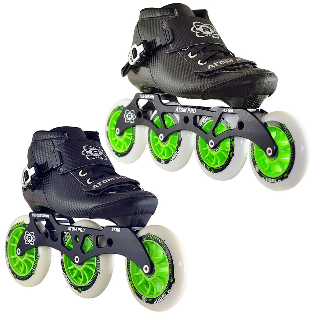 Toys Atom Pro Outdoor Inline Speed Skate 3 or 4 Wheel Package with Atom