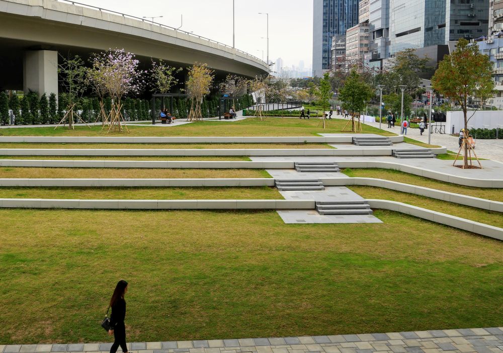 Pictured is the Tsui Ping River Garden that offers the public a