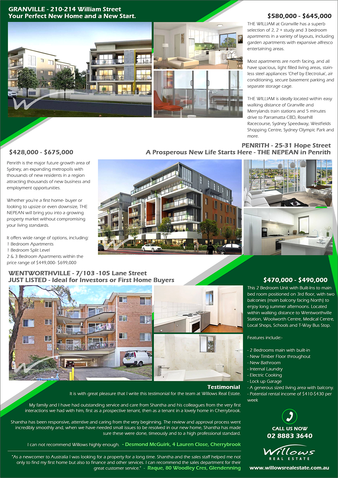 WILLOWS REAL ESTATE DEVCHANS Australian IT & Advertising Partner