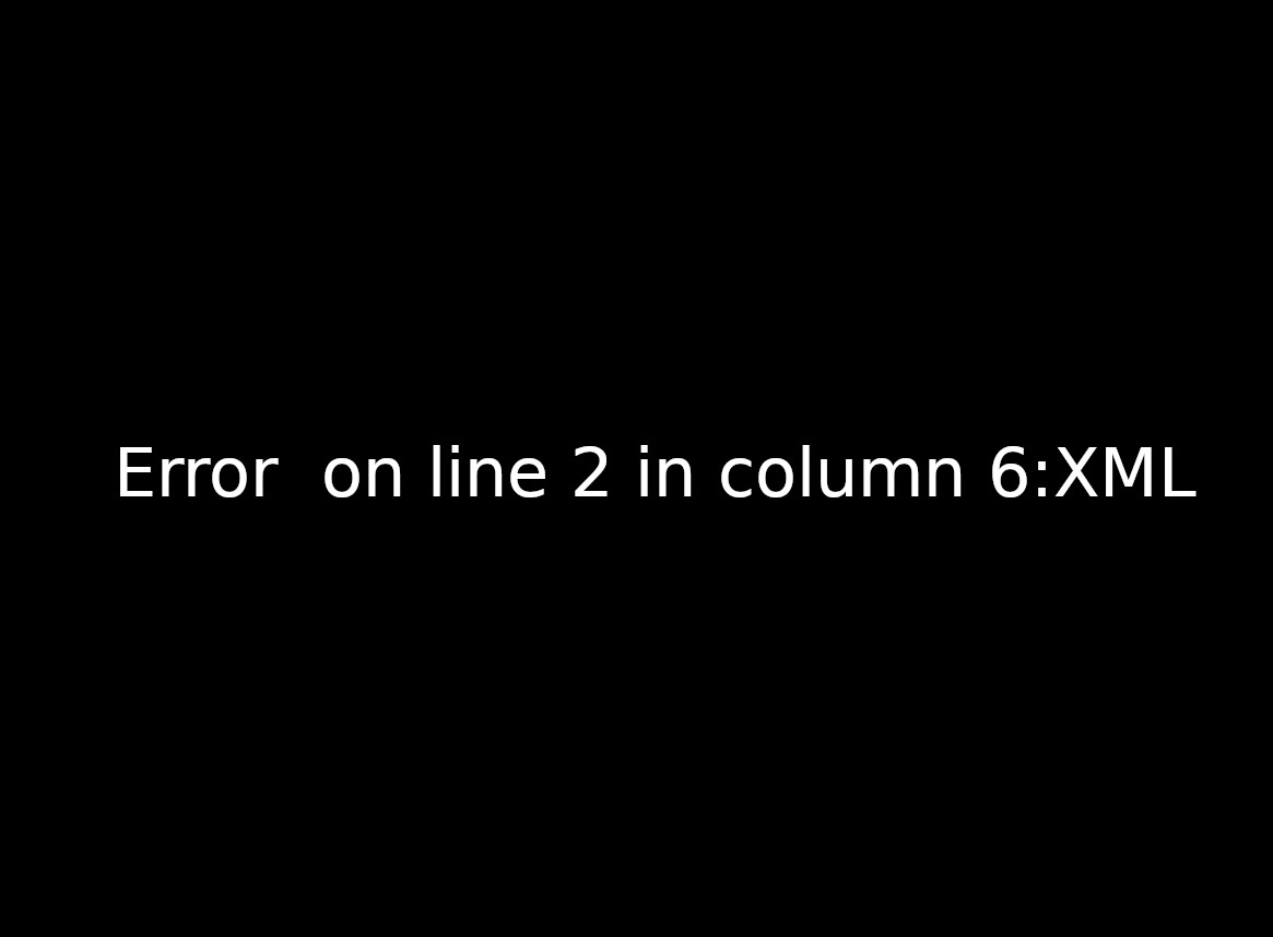 solucionar este error This page contains the following errors error on line 2 at column 6