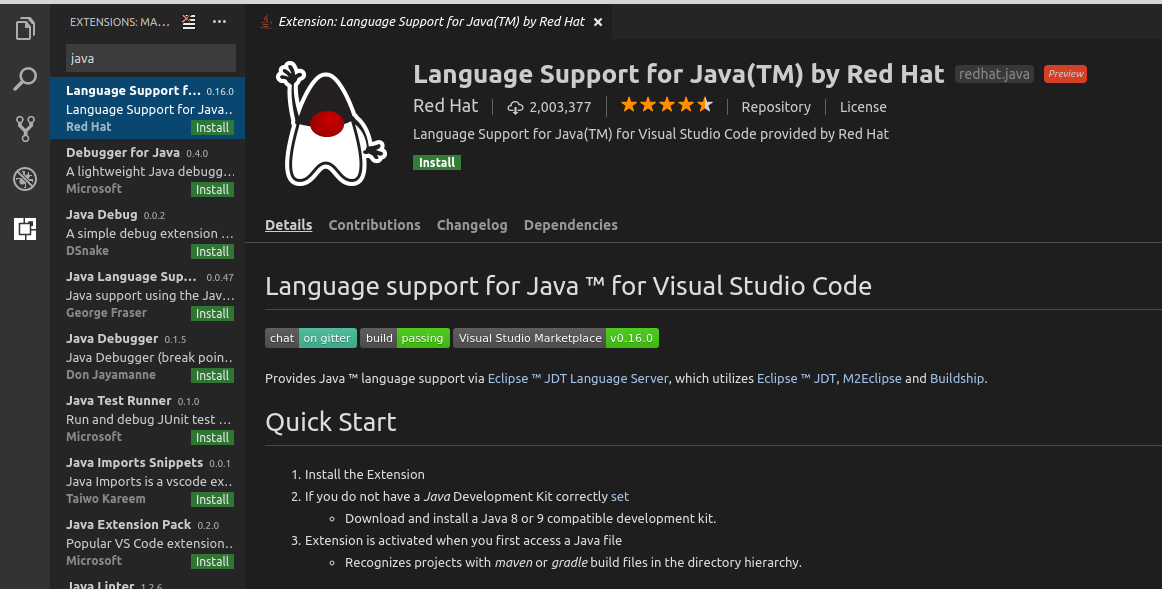 Using Spring Boot with Visual Studio Code
