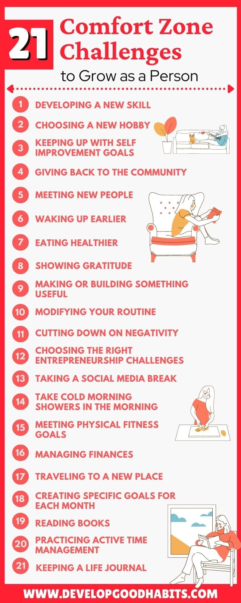 21 Comfort Zone Challenges to Grow as a Person