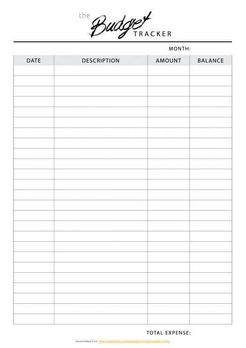 Free Printable Household Budget Worksheet 2021 Free Simple Budget