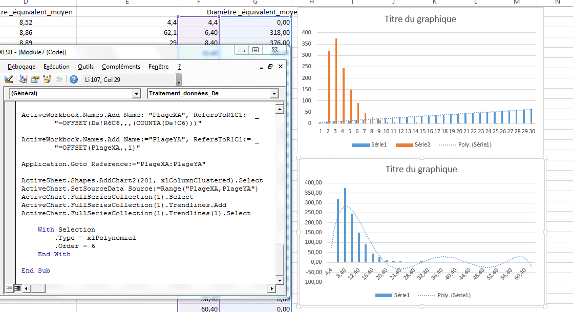 Histogramme avec un nombre de cellules variable Macros et VBA Excel