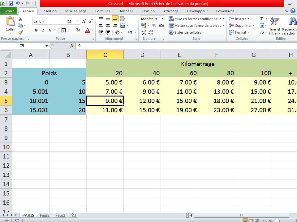 Trouver un prix en fonction de plusieurs critères Macros et VBA Excel