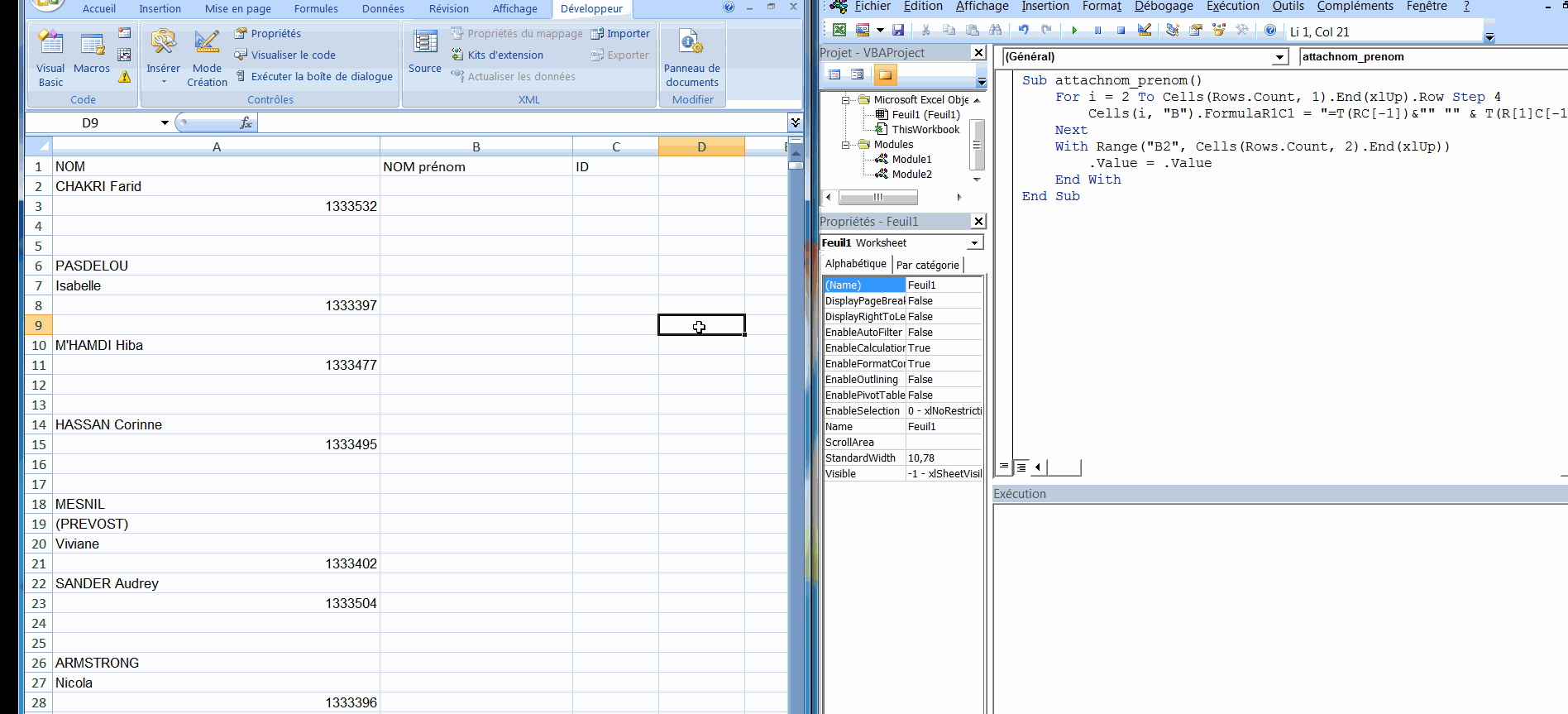 Copier le contenu de plusieurs cellules dans une seule Macros et VBA