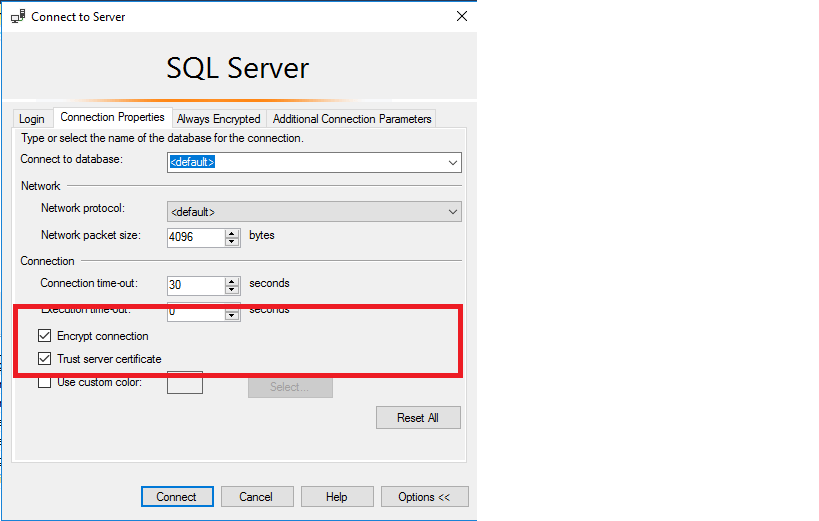[2017] The driver could not establish a secure connection to SQL Server