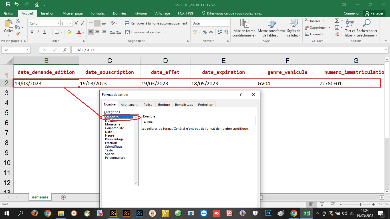 [WD25] Format de cellule Excel WinDev