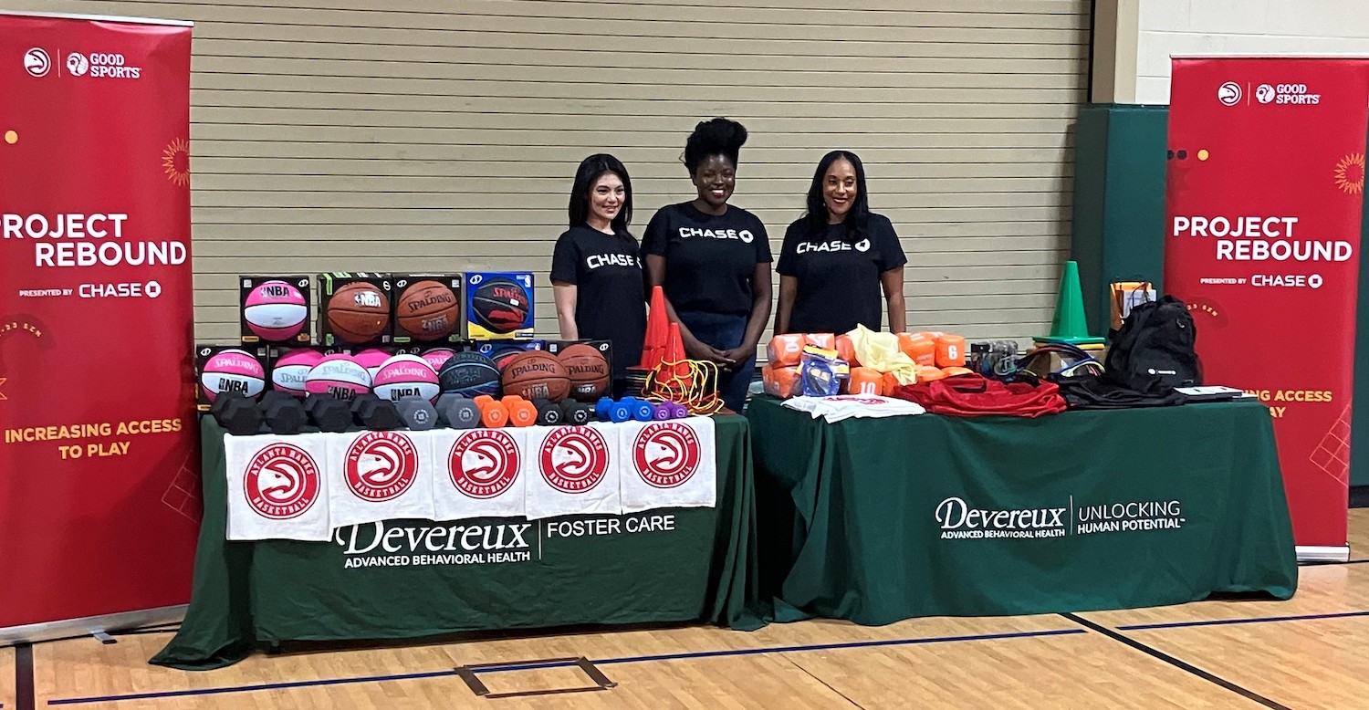 Devereux receives basketball, fitness equipment as recipient of Project Rebound