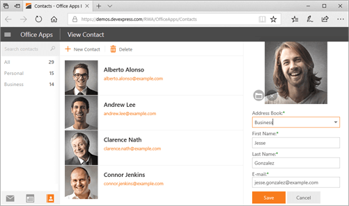 Web Forms Controls AJAX UI DevExpress