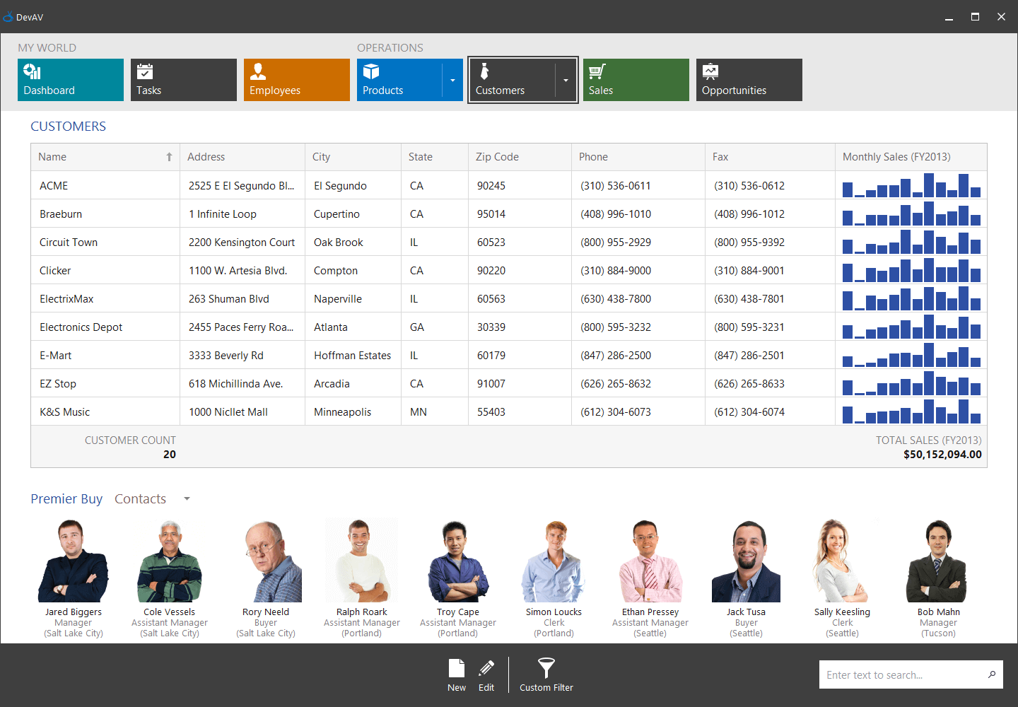 WinForms UI Controls Visual Studio, C DevExpress
