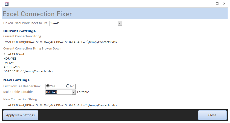 Making Excel Linked Tables Editable DEVelopers HUT