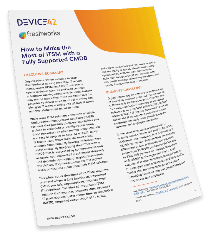 Freshworks White Paper Device42