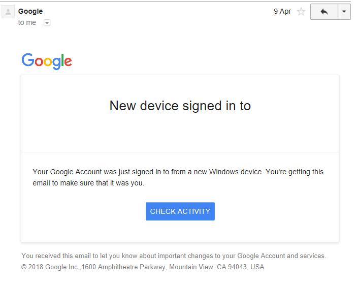 Gmail Sends SignIn Alerts By Mistake