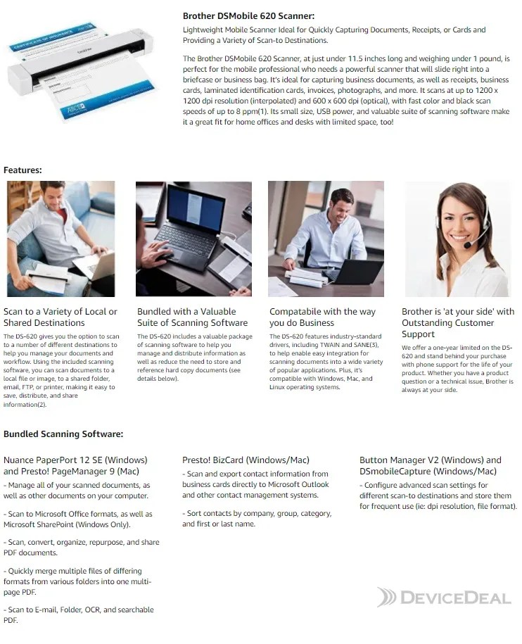 Brother Document Scanner DS620