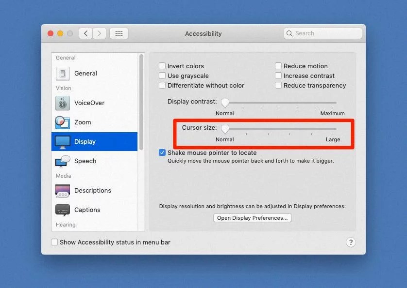 How To Customize OS X Cursor Size ? DeviceMAG