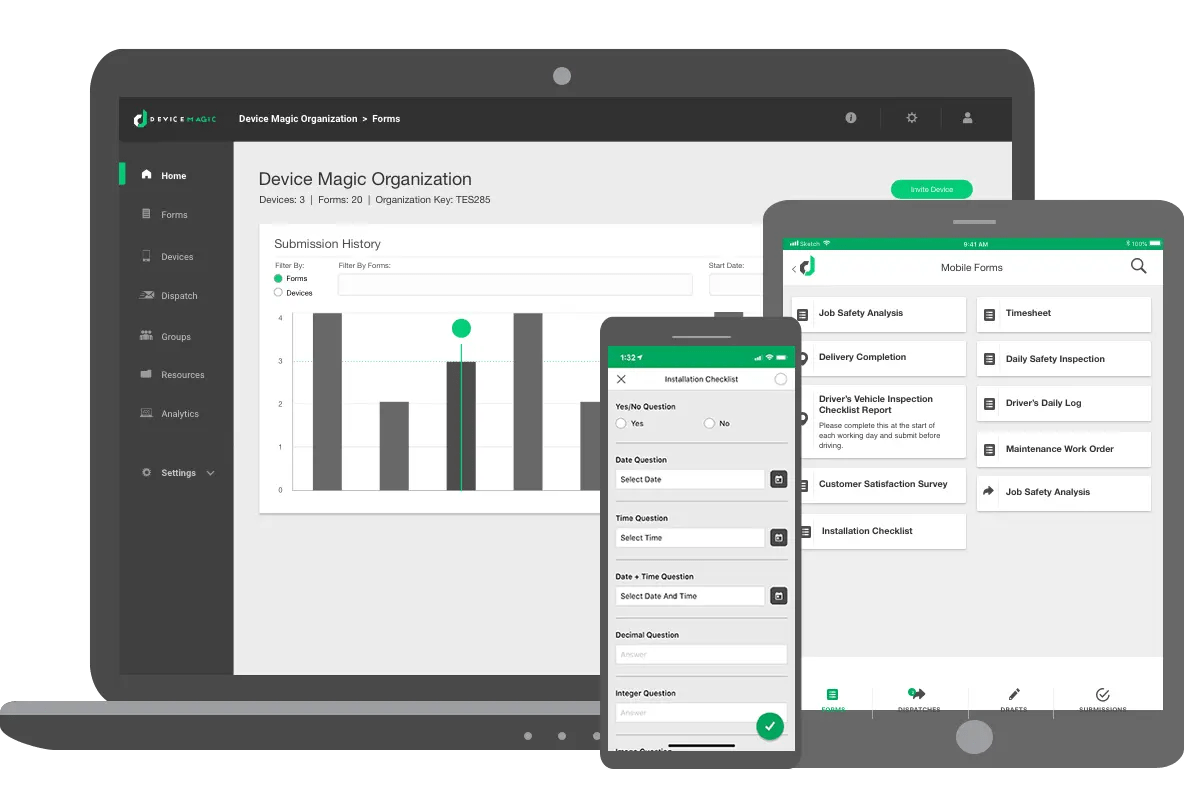 Jobsite Safety Analysis (JSA) and Safety Forms App Device Magic