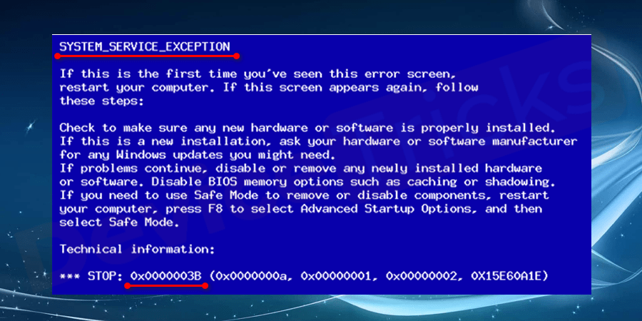 System Service Exception BSOD error in Windows 10 [Fixed] Device Tricks