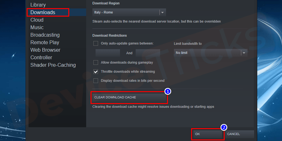 How To Fix Steam Download Starting And Stopping? - Device Tricks