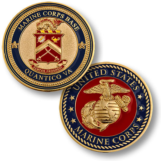 Marine Corps Base Quantico VA Coin Devil Dog Depot