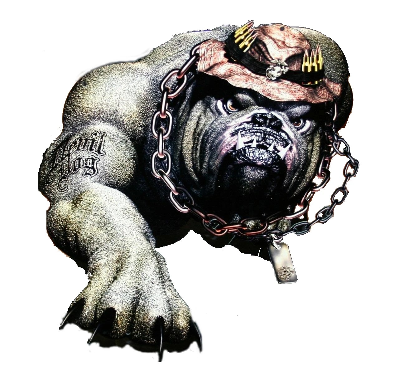 Usmc Devil Dog Drawing
