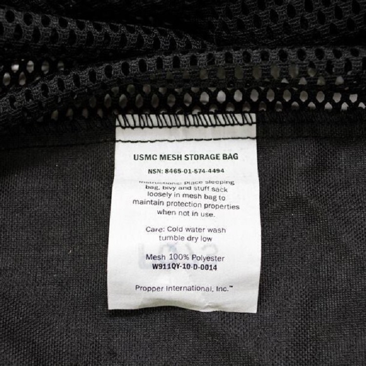 USMC Black Mesh Bag (Used) Devil Dog Depot