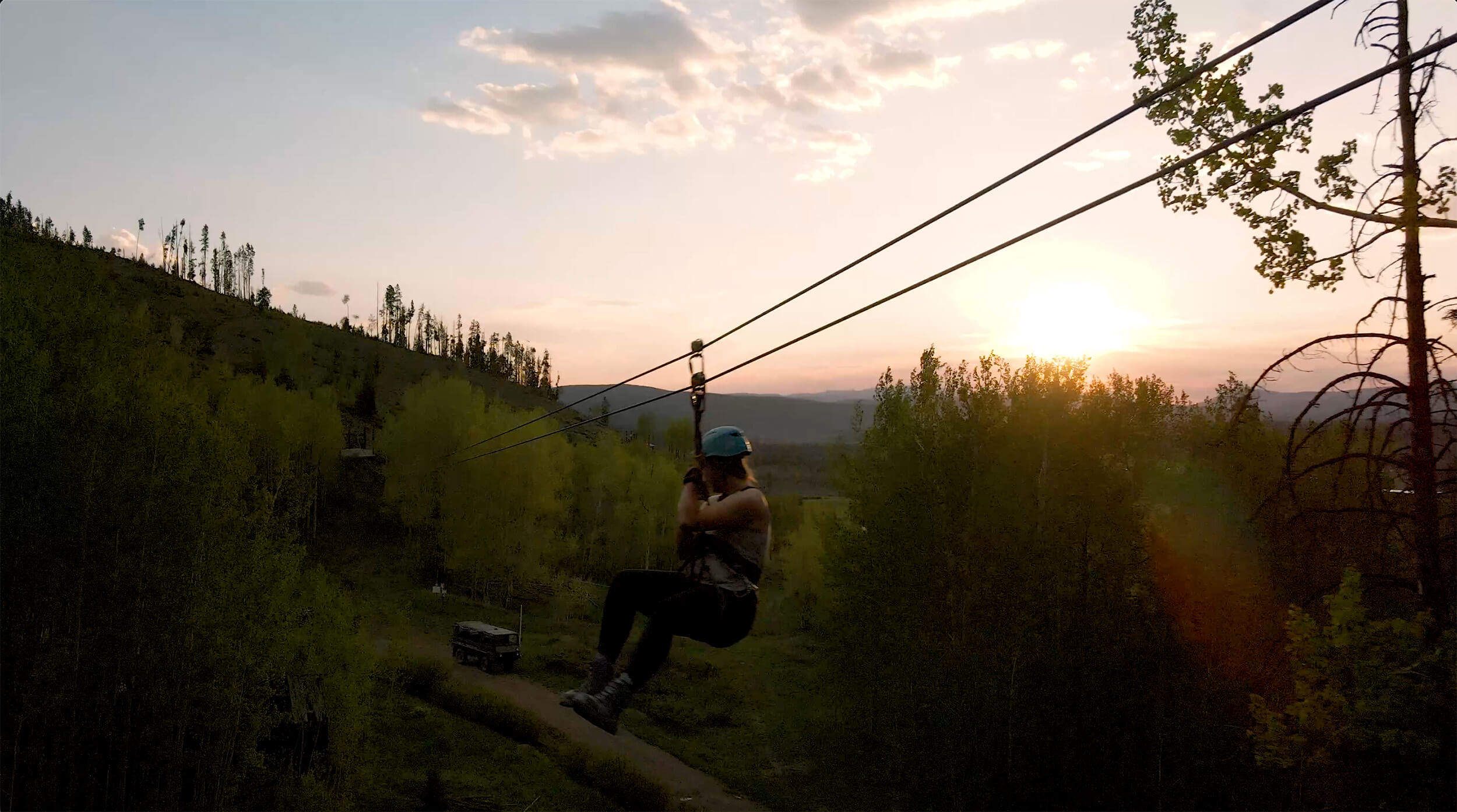 Sunset Zip Line Tour Devil's Thumb Ranch