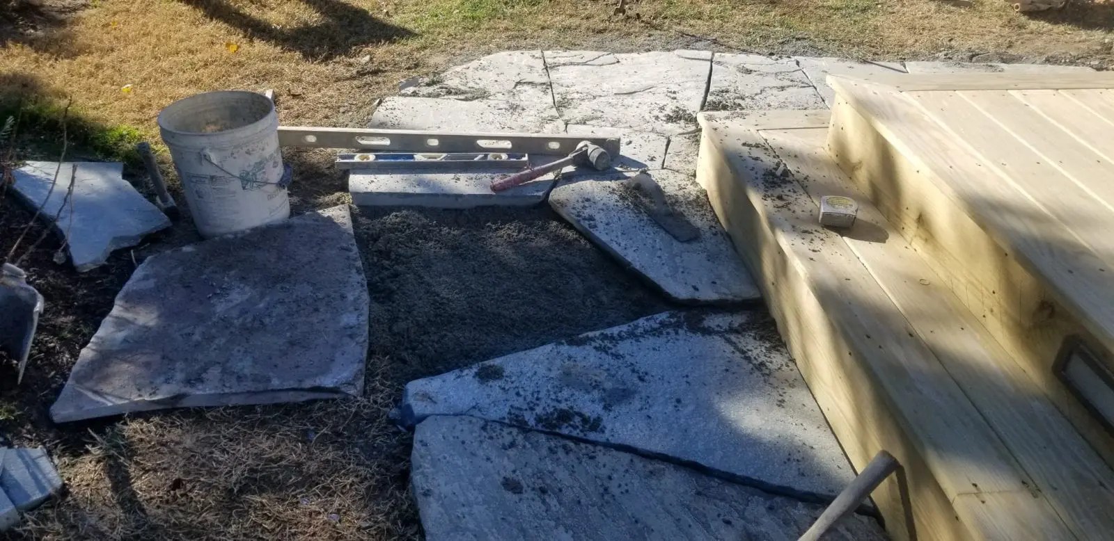 Ask Devin building a flagstone patio on gravel Devine Escapes