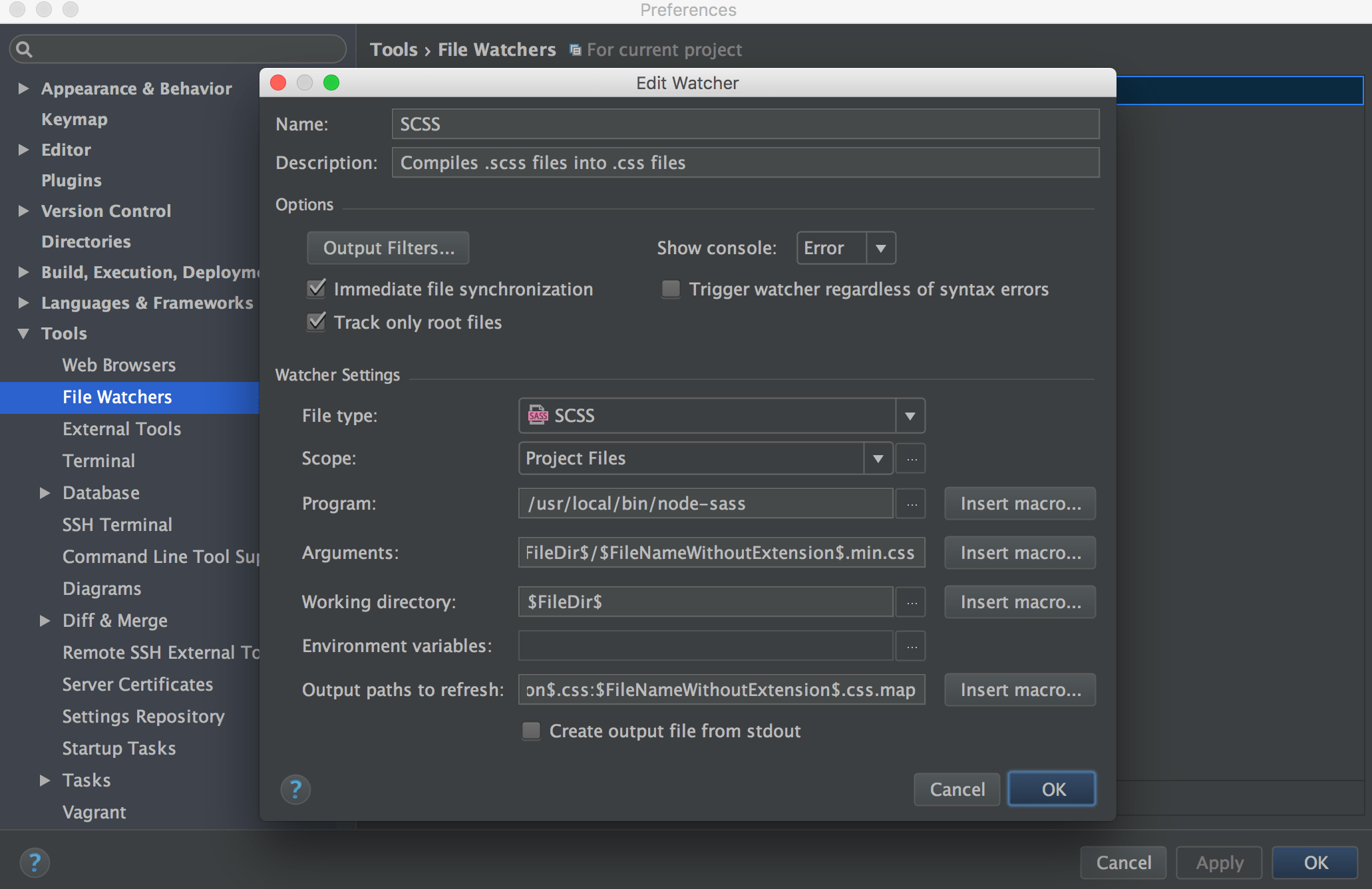 Phpstorm nodejs vicacrush