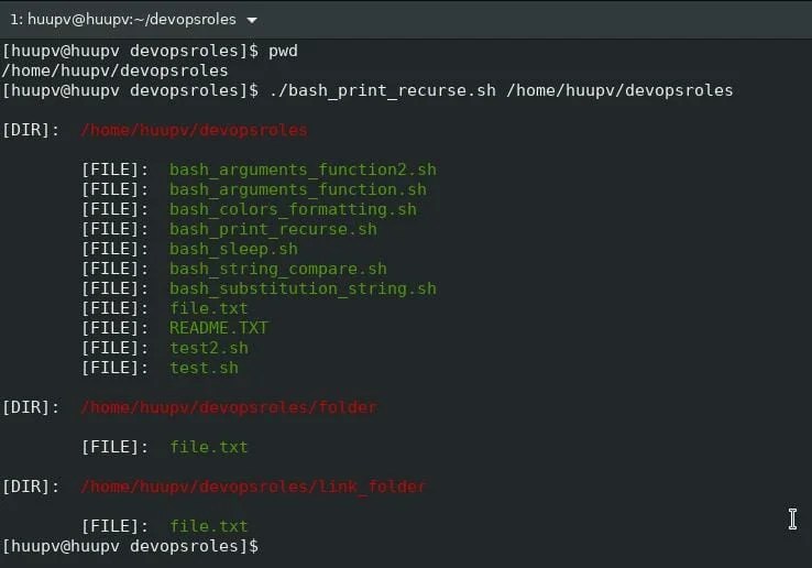 Bash script recursive file list Better 2024