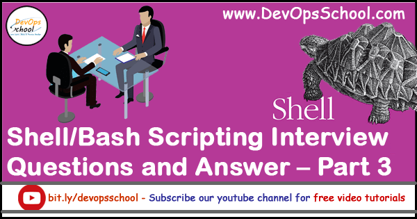 Shell/Bash Scripting Interview Questions and Answer Part 3