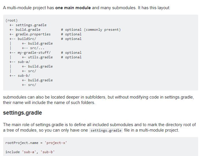 What is settings.gradle in Gradle?