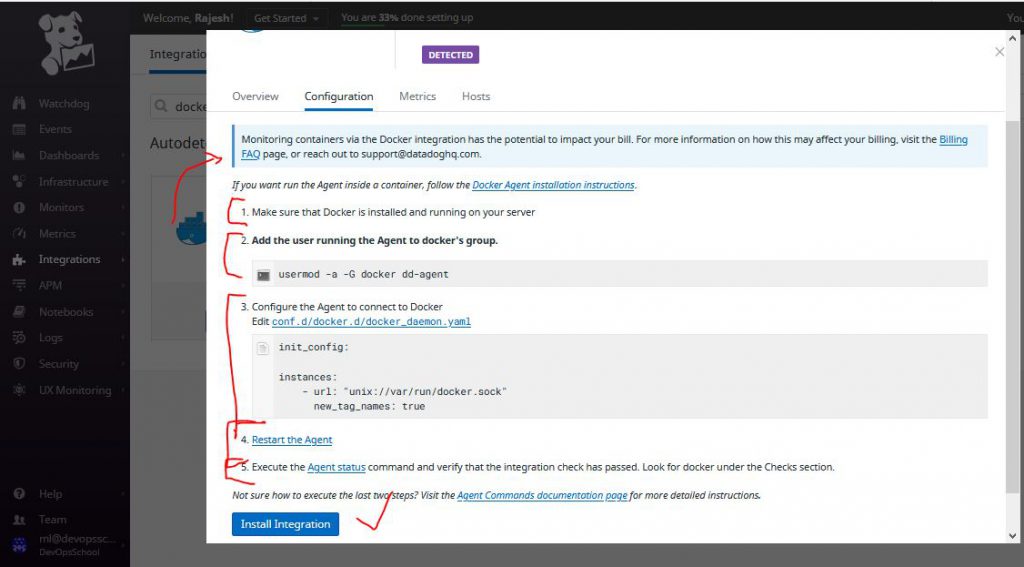 How to enable Docker Container monitoring in Datadog Agent?