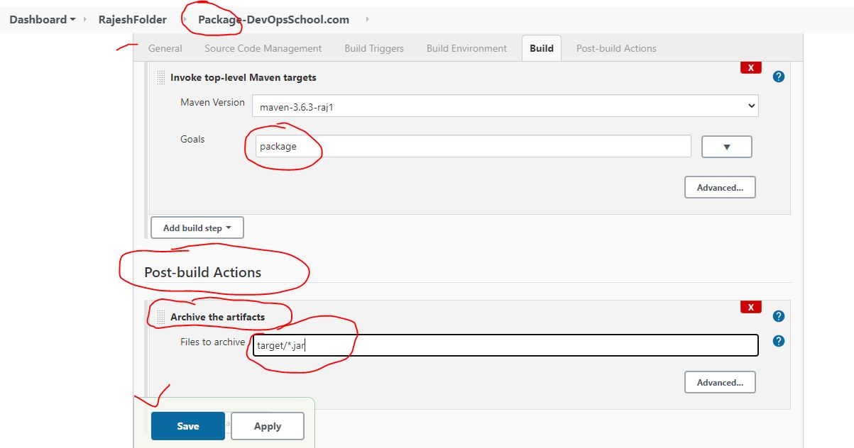 How to Archive a Package and file with Jenkins?
