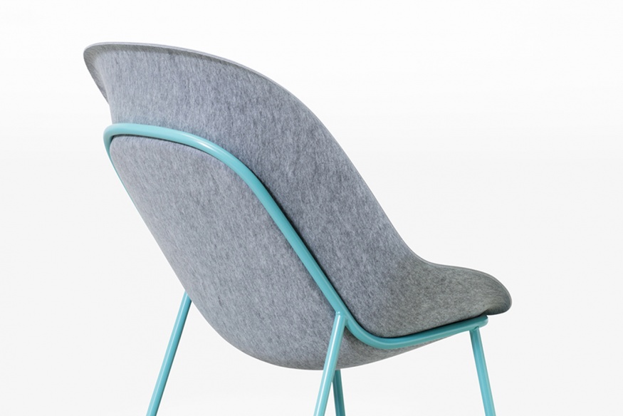 Nook PET Felt Lounge Chair De Vorm