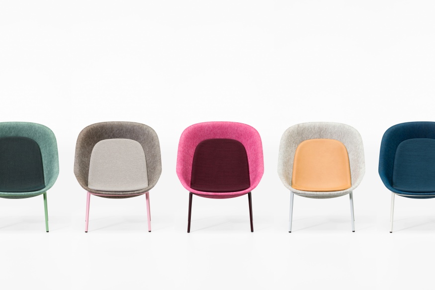 Nook PET Felt Lounge Chair De Vorm