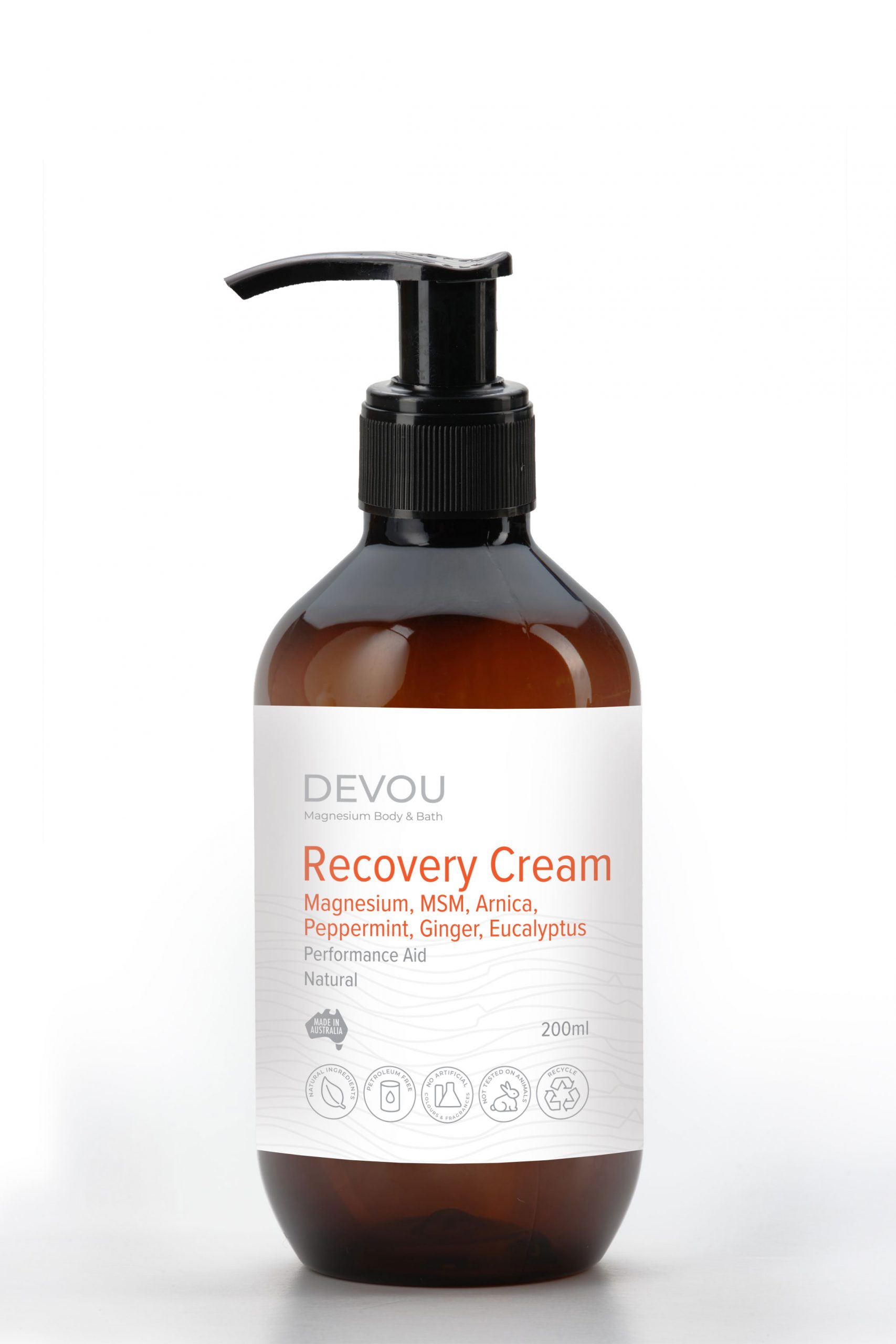 Devou Magnesium Recovery Cream Natural Pain Relief