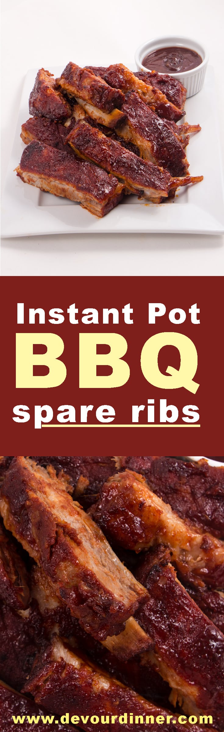 BBQ Spare Ribs Instant Pot Recipe Devour Dinner