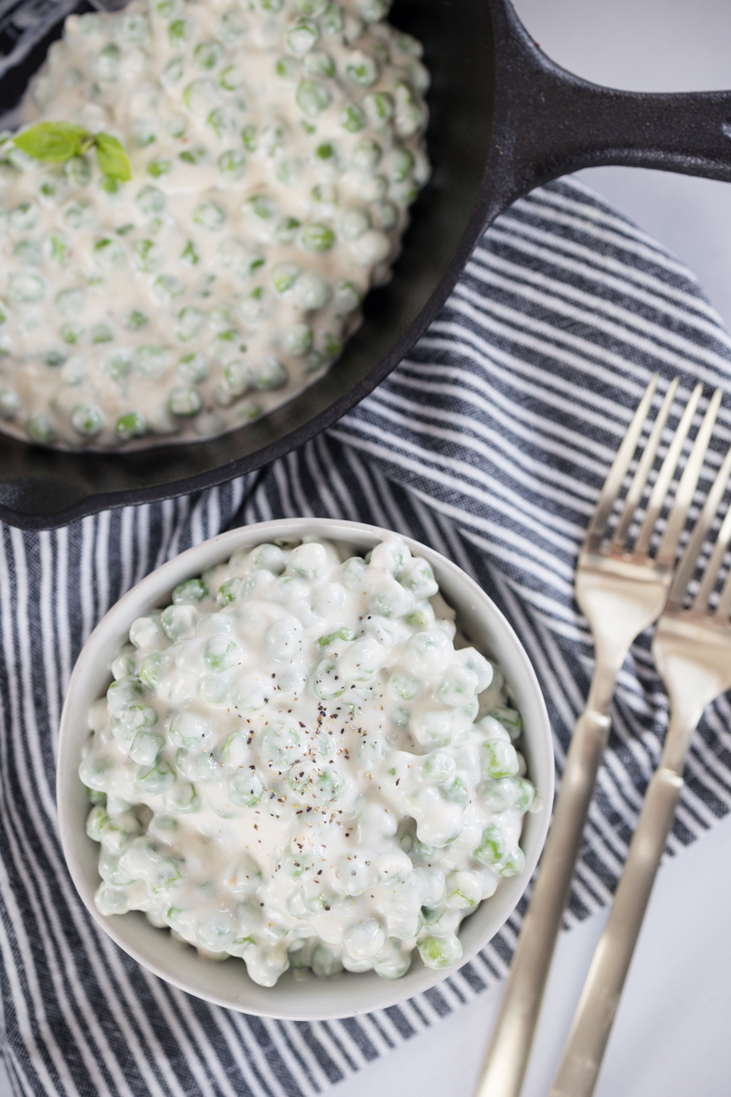 Easy Creamed Peas Devour Dinner Side Dish Vegetable Recipe