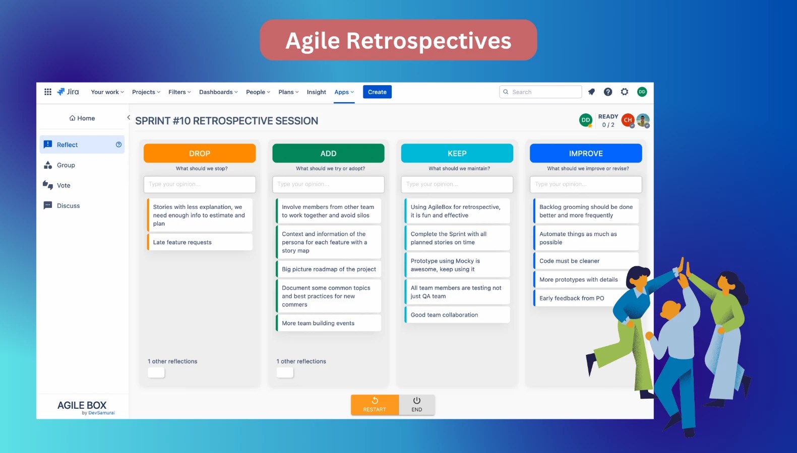 Agile Planning Poker, Retrospectives, Daily Standup for Jira
